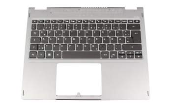 Keyboard incl. topcase DE (german) black/grey with backlight original suitable for Acer Spin 5 (SP513-55N)