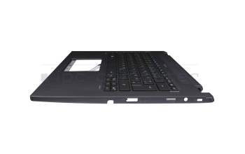 Keyboard incl. topcase DE (german) black/grey with backlight original suitable for Acer TravelMate Spin P4 (TMP414RN-51)