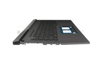Keyboard incl. topcase DE (german) black/grey with backlight original suitable for Asus G713PU