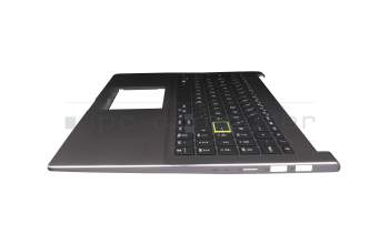 Keyboard incl. topcase DE (german) black/grey with backlight original suitable for Asus VivoBook 15 X521FA
