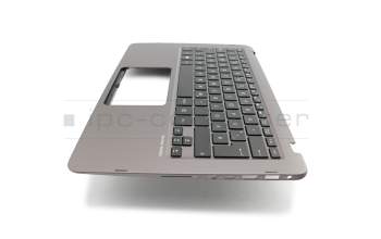 Keyboard incl. topcase DE (german) black/grey with backlight original suitable for Asus ZenBook Flip UX360UAK