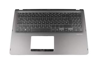 Keyboard incl. topcase DE (german) black/grey with backlight original suitable for Asus ZenBook Flip UX561UD