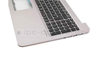 Keyboard incl. topcase DE (german) black/grey with backlight original suitable for Asus ZenBook UX510UX
