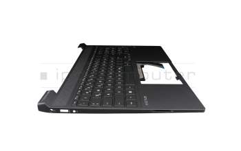 Keyboard incl. topcase DE (german) black/grey with backlight original suitable for HP Victus 15-fa0000