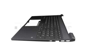 Keyboard incl. topcase DE (german) black/grey with backlight original suitable for HP Victus 15-fa0000