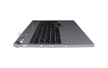 Keyboard incl. topcase DE (german) black/grey with backlight original suitable for Lenovo Legion 5-16IRX9 (83DG)