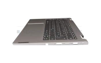 Keyboard incl. topcase DE (german) black/grey with backlight original suitable for Lenovo ThinkBook 14s Yoga G2 (21DM)
