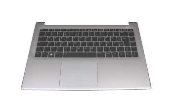 Keyboard incl. topcase DE (german) black/grey with backlight original suitable for Medion Akoya P15649 (M15CMN)