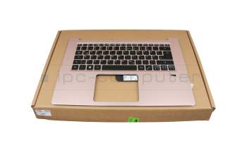 Keyboard incl. topcase DE (german) black/pink with backlight original suitable for Acer Swift 3 (SF314-52G)