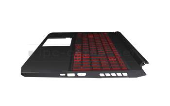 Keyboard incl. topcase DE (german) black/red/black with backlight (Geforce1650) original suitable for Acer Nitro 5 (AN515-55)