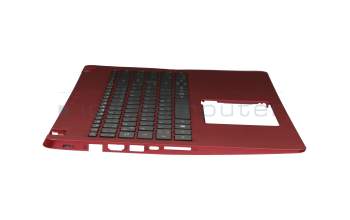 Keyboard incl. topcase DE (german) black/red with backlight original suitable for Acer Aspire 5 (A515-52G)