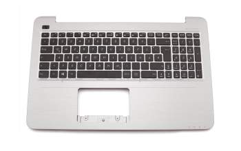 Keyboard incl. topcase DE (german) black/rosé original suitable for Asus R558UR