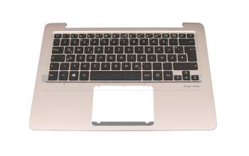 Keyboard incl. topcase DE (german) black/rosé with backlight original suitable for Asus ZenBook UX3410UA