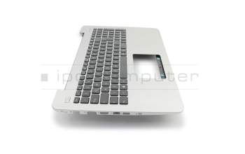 Keyboard incl. topcase DE (german) black/silver b-stock suitable for Asus F555UB