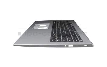 Keyboard incl. topcase DE (german) black/silver original suitable for Acer Aspire 3 (A315-35)