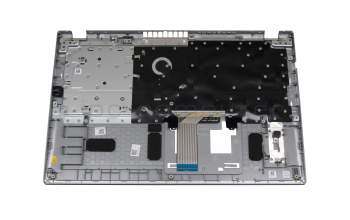 Keyboard incl. topcase DE (german) black/silver original suitable for Acer Aspire 3 (A315-58G)