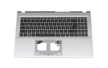 Keyboard incl. topcase DE (german) black/silver original suitable for Acer Aspire 3 (A315-59G)