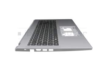 Keyboard incl. topcase DE (german) black/silver original suitable for Acer Aspire 3 (A315-59G)