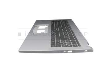 Keyboard incl. topcase DE (german) black/silver original suitable for Acer Aspire 3 (A315-59G)