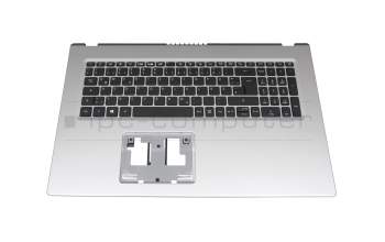 Keyboard incl. topcase DE (german) black/silver original suitable for Acer Aspire 3 (A317-53G)