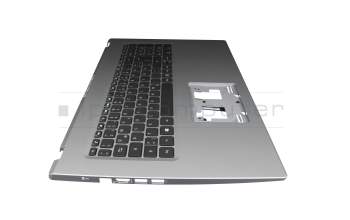 Keyboard incl. topcase DE (german) black/silver original suitable for Acer Aspire 3 (A317-53G)