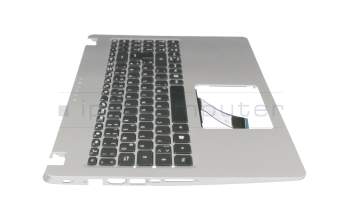 Keyboard incl. topcase DE (german) black/silver original suitable for Acer Aspire 5 (A515-52)