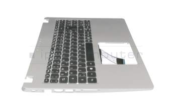 Keyboard incl. topcase DE (german) black/silver original suitable for Acer Aspire 5 (A515-52K)