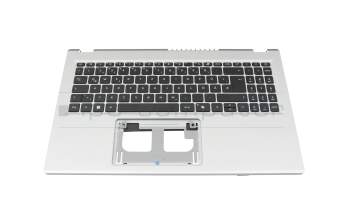 Keyboard incl. topcase DE (german) black/silver original suitable for Acer Aspire Go 15 (AG15-41P)