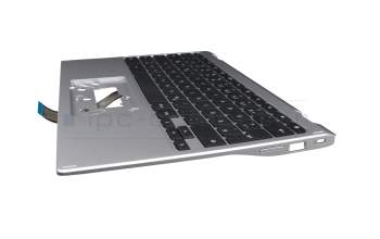 Keyboard incl. topcase DE (german) black/silver original suitable for Acer Chromebook Spin 11 (CP311-3H)