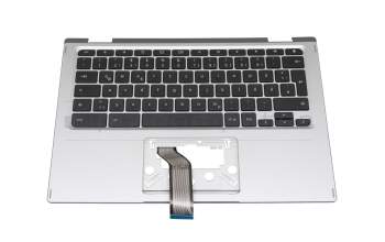Keyboard incl. topcase DE (german) black/silver original suitable for Acer Chromebook Spin 513 (CP513-1H)