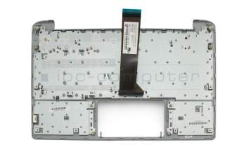Keyboard incl. topcase DE (german) black/silver original suitable for Acer Switch 11 V (SW5-173)