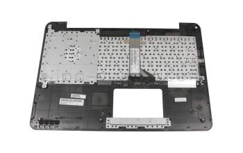 Keyboard incl. topcase DE (german) black/silver original suitable for Asus F555LJ