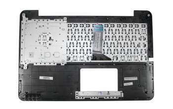 Keyboard incl. topcase DE (german) black/silver original suitable for Asus K555LA