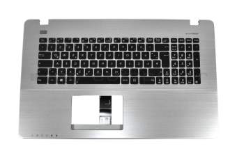 Keyboard incl. topcase DE (german) black/silver original suitable for Asus R751JB