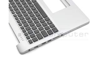 Keyboard incl. topcase DE (german) black/silver original suitable for Asus Transformer Book Flip TP550LD