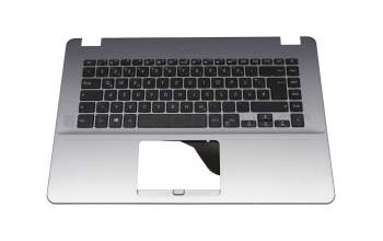 Keyboard incl. topcase DE (german) black/silver original suitable for Asus VivoBook 15 F505ZA