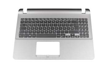 Keyboard incl. topcase DE (german) black/silver original suitable for Asus VivoBook 15 R507MA