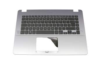 Keyboard incl. topcase DE (german) black/silver original suitable for Asus VivoBook 15 X505BA