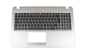 Keyboard incl. topcase DE (german) black/silver original suitable for Asus VivoBook F543UA