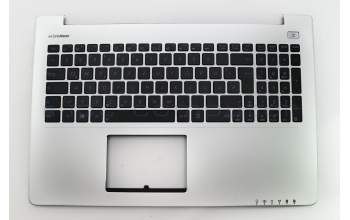 Keyboard incl. topcase DE (german) black/silver original suitable for Asus VivoBook S500CA