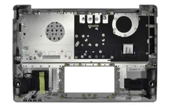 Keyboard incl. topcase DE (german) black/silver original suitable for Asus X201E