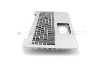 Keyboard incl. topcase DE (german) black/silver original suitable for Asus X555UB
