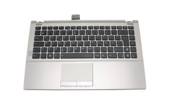 Keyboard incl. topcase DE (german) black/silver suitable for Asus U46SV
