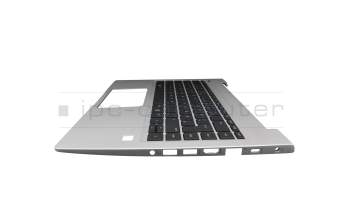 Keyboard incl. topcase DE (german) black/silver with backlight (Heatshield) original suitable for HP ProBook 440 G6