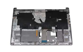 Keyboard incl. topcase DE (german) black/silver with backlight original suitable for Acer Aspire 5 (A515-45)