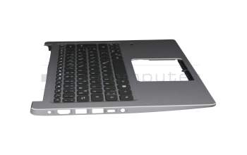 Keyboard incl. topcase DE (german) black/silver with backlight original suitable for Acer Swift 3 (SF314-54)