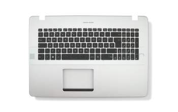 Keyboard incl. topcase DE (german) black/silver with backlight original suitable for Asus VivoBook 14 F441MA