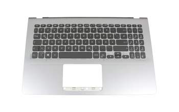 Keyboard incl. topcase DE (german) black/silver with backlight original suitable for Asus VivoBook S15 X530UA
