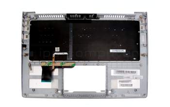 Keyboard incl. topcase DE (german) black/silver with backlight original suitable for Asus ZenBook UX303LB