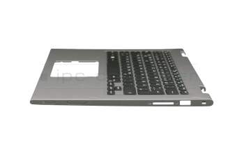 Keyboard incl. topcase DE (german) black/silver with backlight original suitable for Dell Inspiron 13 (5379)